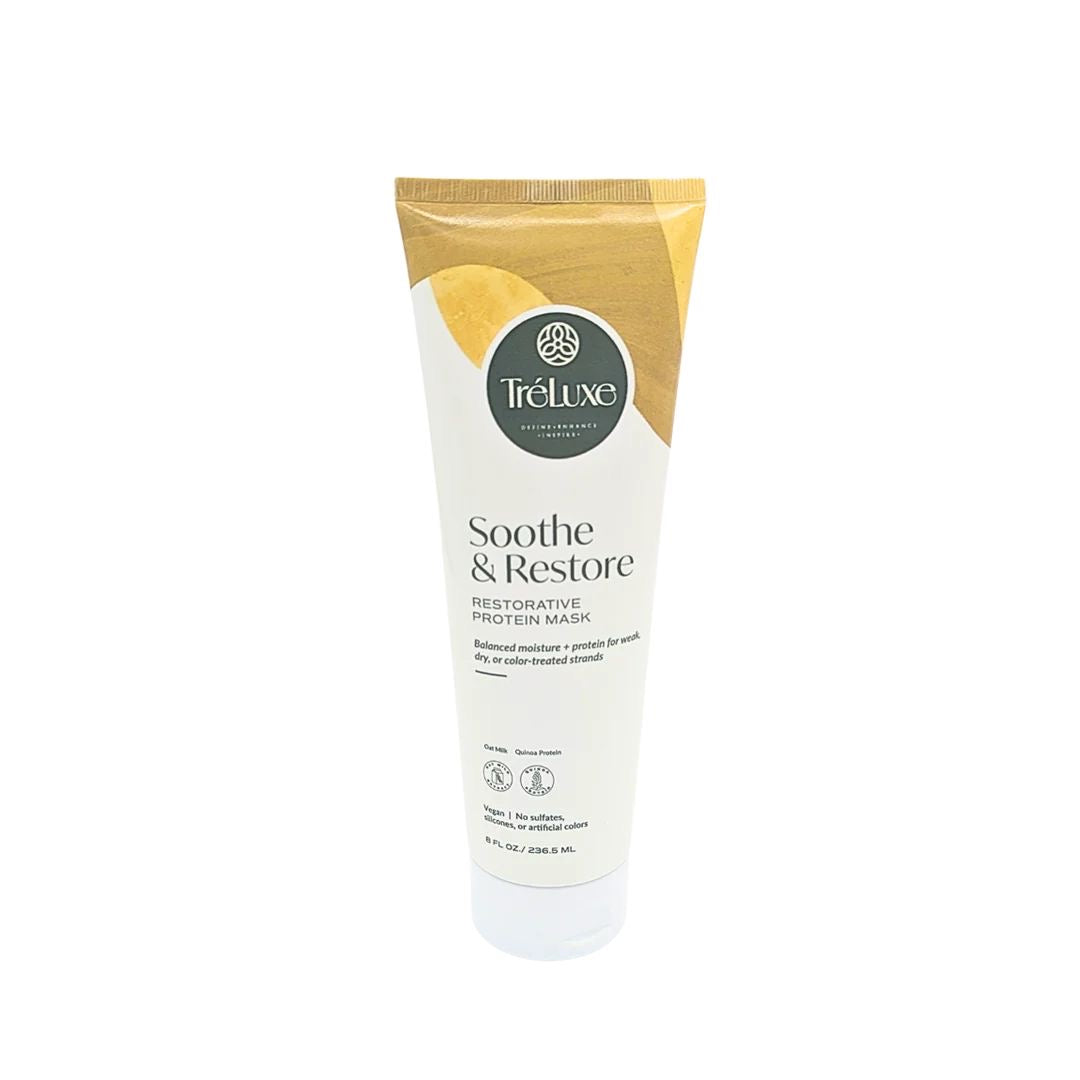 tréluxe restorative protein mask for curly hair