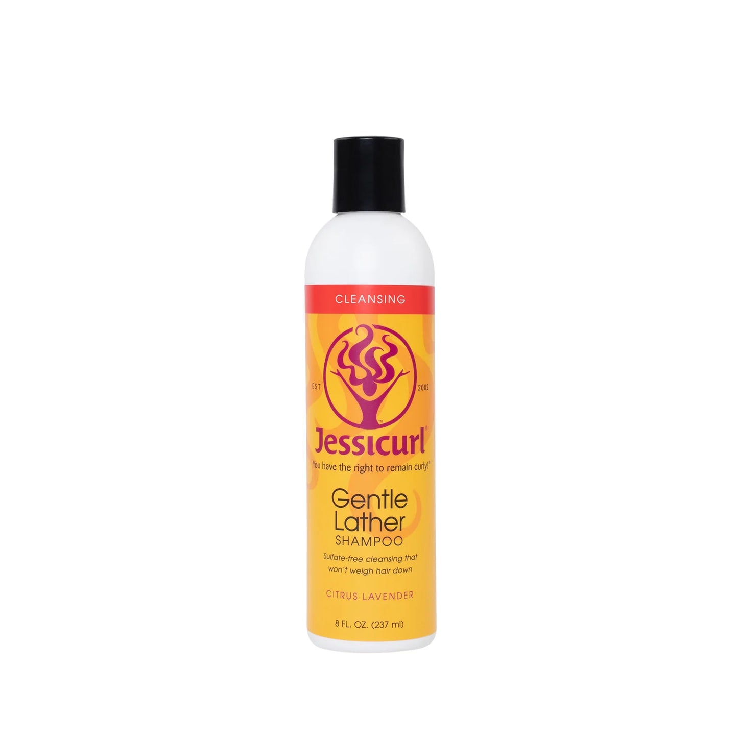 Jessicurl Gentle Lather Shampoo bottle on a white background