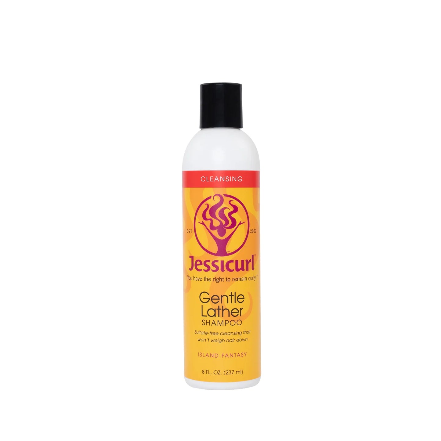 Jessicurl Gentle Lather Shampoo bottle on a white background