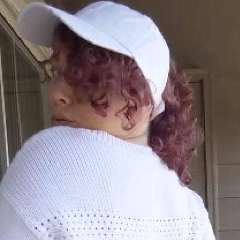 Backless Cap White Cotton