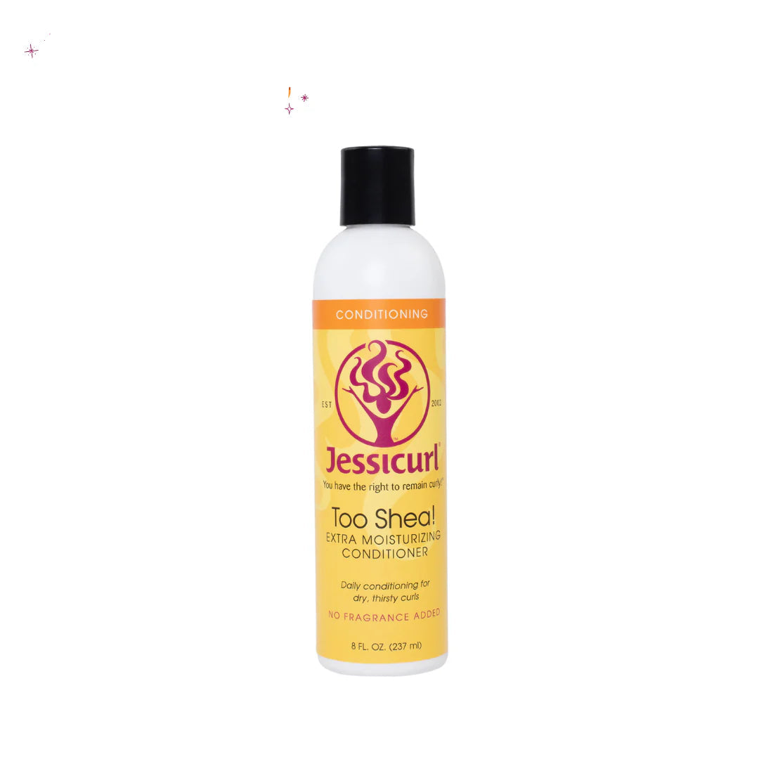 Jessicurl Too Shea conditioner bottle on a white background with 'Best Seller' label.