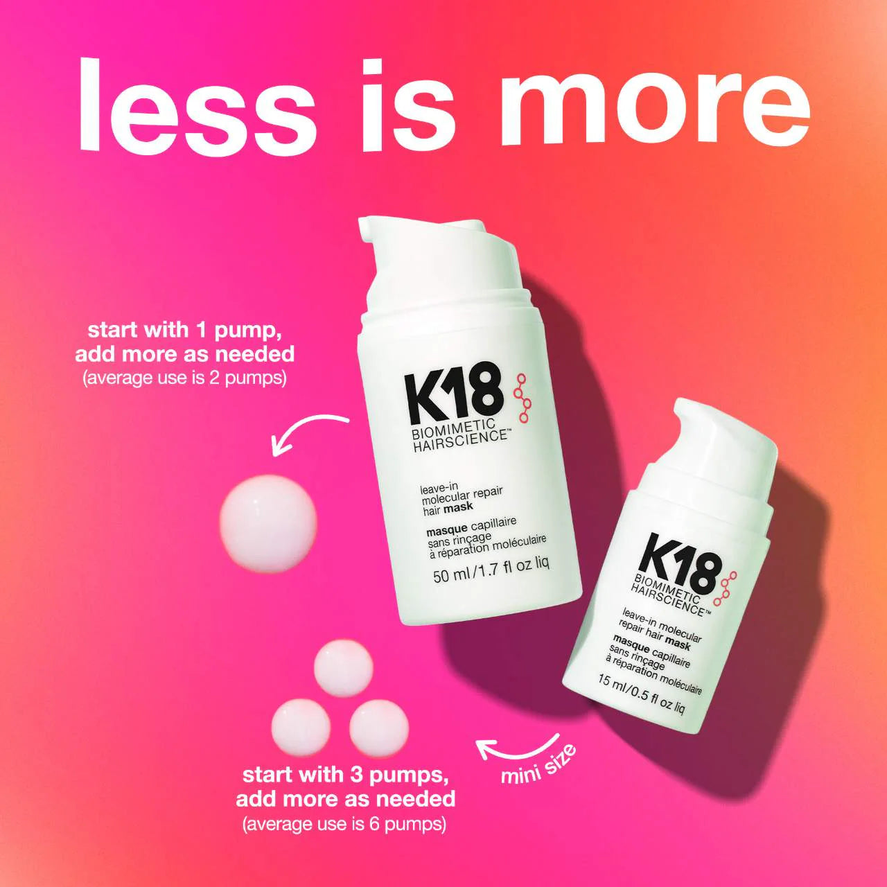 K18 Leave-in Molecular repair hair Mask