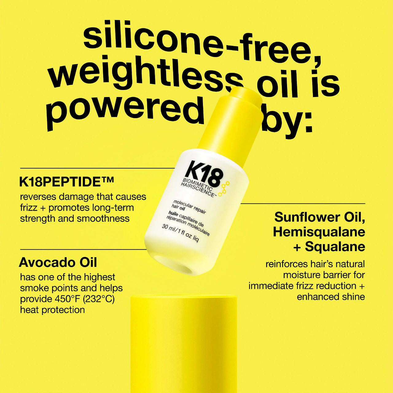 K18 Molecular Repair Hair Oil