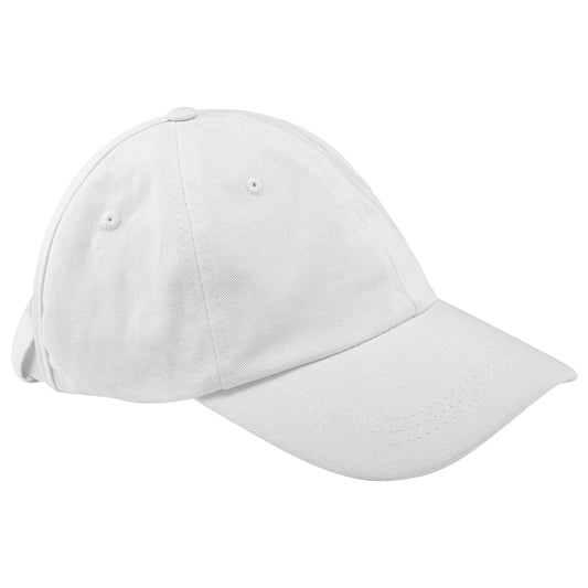 Backless Cap White Cotton