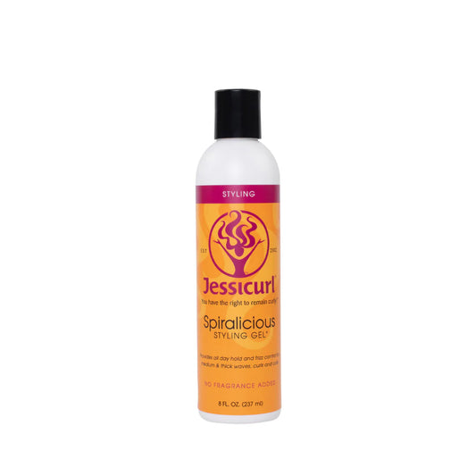 Jessicurl Spiralicious Styling Gel bottle on a white background with 'Best Seller' label.