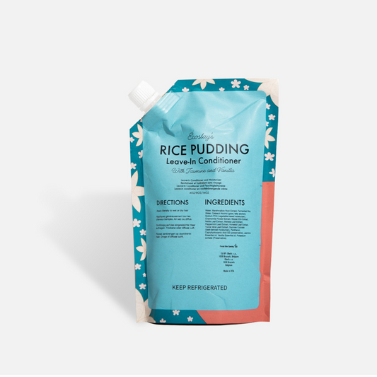 Rice pudding leave-in conditioner for curly hair