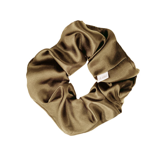 Satin Scrunchie - Camel