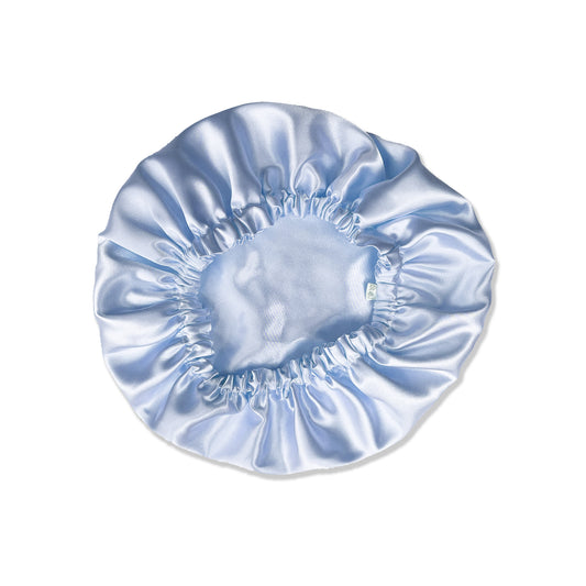 satin bonnet blur for curly hair